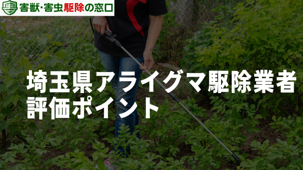 埼玉県でアライグマ駆除業者を選ぶ際の評価ポイント